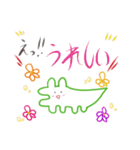 創作活動をしつつ推しを愛でるわに（個別スタンプ：37）