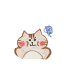 色鉛筆ネコの日常スタンプ（個別スタンプ：36）
