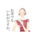 ビンテージ おねえさん【日常編】（個別スタンプ：1）