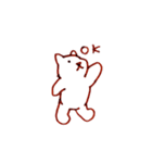 いつも手が上がってるくまのぬいぐるみ（個別スタンプ：8）