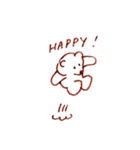 いつも手が上がってるくまのぬいぐるみ（個別スタンプ：17）