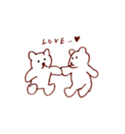 いつも手が上がってるくまのぬいぐるみ（個別スタンプ：25）