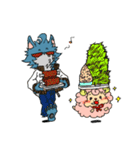 狼アニキと子羊コッ子ちゃん（個別スタンプ：18）