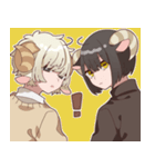 ひつじくんと黒ヤギさん（個別スタンプ：34）