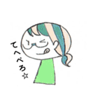 【手描き】女の子のゆるい日常会話スタンプ（個別スタンプ：3）