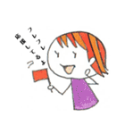 【手描き】女の子のゆるい日常会話スタンプ（個別スタンプ：32）