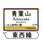 仙台地下鉄 東西線 駅名 シンプル＆いつでも（個別スタンプ：2）