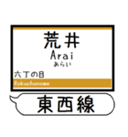 仙台地下鉄 東西線 駅名 シンプル＆いつでも（個別スタンプ：13）