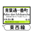 仙台地下鉄 東西線 駅名 シンプル＆いつでも（個別スタンプ：26）