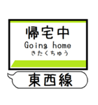 仙台地下鉄 東西線 駅名 シンプル＆いつでも（個別スタンプ：36）