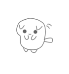 シンプルなねこのすたんぷ（個別スタンプ：1）