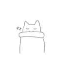 シンプルなねこのすたんぷ（個別スタンプ：3）