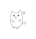 シンプルなねこのすたんぷ（個別スタンプ：6）