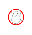 シンプルなねこのすたんぷ（個別スタンプ：7）
