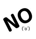シンプル文字だけ C（個別スタンプ：15）