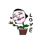 鉢植えくんと鉢植えちゃん。（個別スタンプ：1）
