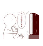 真顔と猫のスタンプ（個別スタンプ：15）