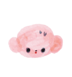 ピンクのくまのスタンプ（個別スタンプ：36）