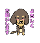 アトムとサンの友達、ダックスちゃん（個別スタンプ：6）