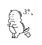 お腹痛いかいじゅう（個別スタンプ：4）