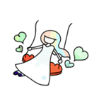ハートloveの女の子2（個別スタンプ：2）