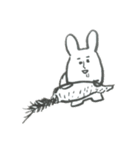 シブいうさぎさんと仲間たち（個別スタンプ：7）