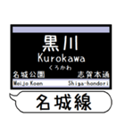 名城線 上飯田線 駅名 シンプル＆いつでも（個別スタンプ：9）