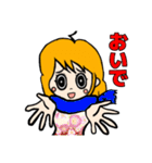 表情豊かでリアクション大きめの女の子3（個別スタンプ：35）