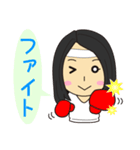 女の子のスタンプ3（個別スタンプ：18）