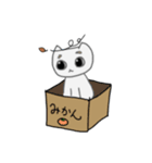 白い可愛い猫だよ（個別スタンプ：1）