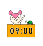 毎日モモ丸4★約束＆時刻（個別スタンプ：18）
