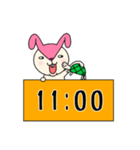 毎日モモ丸4★約束＆時刻（個別スタンプ：22）