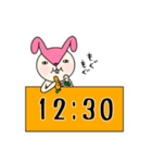 毎日モモ丸4★約束＆時刻（個別スタンプ：25）