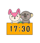 毎日モモ丸4★約束＆時刻（個別スタンプ：35）