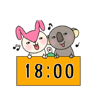 毎日モモ丸4★約束＆時刻（個別スタンプ：36）