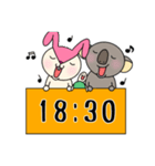 毎日モモ丸4★約束＆時刻（個別スタンプ：37）