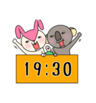 毎日モモ丸4★約束＆時刻（個別スタンプ：39）