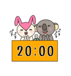 毎日モモ丸4★約束＆時刻（個別スタンプ：40）