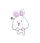 かおデカうさぎ 0（個別スタンプ：3）