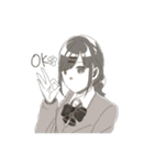 無口だけどちょっとかわいい女子高生（個別スタンプ：2）