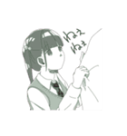無口だけどちょっとかわいい女子高生（個別スタンプ：8）