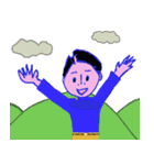 弾ける若者（個別スタンプ：5）