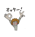おカッパちゃんとクルクルちゃん（個別スタンプ：3）