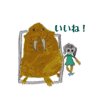 こねずみたちのお絵描き  2（個別スタンプ：4）