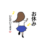 ポッポ女子の日常1（個別スタンプ：16）
