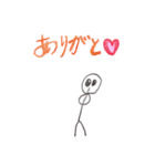 シャーペンと色鉛筆で描いたスタンプ（個別スタンプ：12）