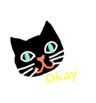 a-くろねこ-1（個別スタンプ：4）