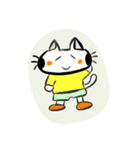 シンプルなねこ ぶち（個別スタンプ：14）