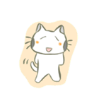 シンプルなねこ ぶち（個別スタンプ：16）