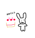真顔うさぎの日常スタンプです（個別スタンプ：11）
